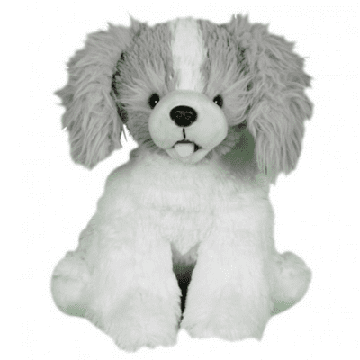 16 inch Fixy the Grey and White Dog - DIY Teddy Bear Kit no-sew