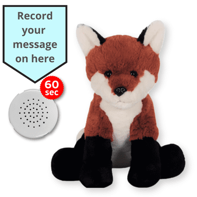 16 inch Fox - Voice Recording Teddy Bear