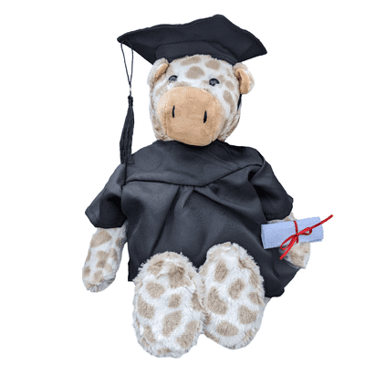 16 inch Graduation Giraffe Teddy - Graduation Gift Set - Ready to Play