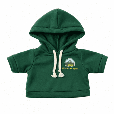 16 inch Green Adventure Hoodie - Teddy Bear Clothes