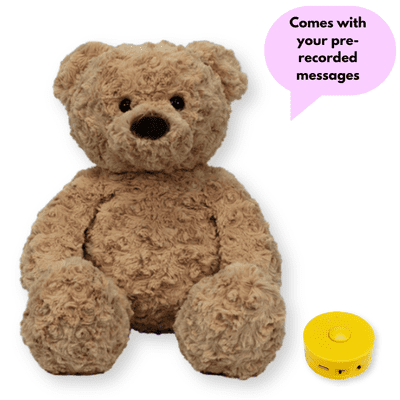 16 inch Honey the Brown Teddy - Pre-Recorded Message Bear