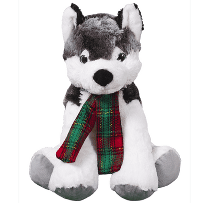 16 inch Husky with Scarf - DIY Teddy Bear Kit no-sew