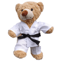 16 inch Karate Outfit with black belt - Teddy Bear Clothes