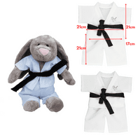 16 inch Karate Outfit with black belt - Teddy Bear Clothes