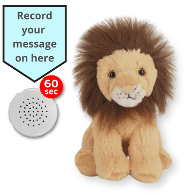 16 inch Lion - Voice Recording Teddy Bear