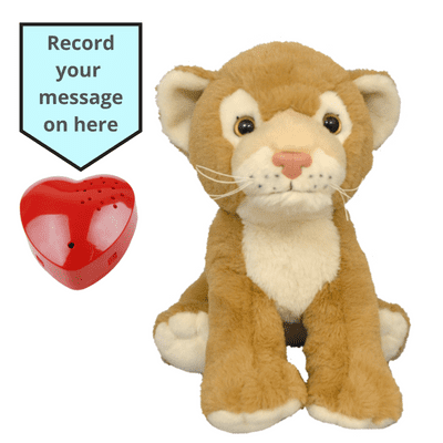 16 inch Lioness- Voice Recording Teddy Bear