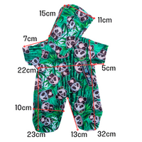 16 inch Onezee - Panda Sleeper PJ Pyjamas - Teddy Bear Clothes
