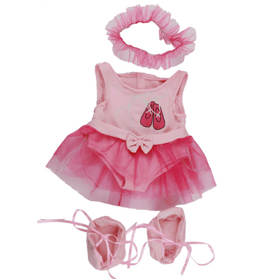 16 inch Pink Ballet Outfit with shoes - Teddy Bear Clothes