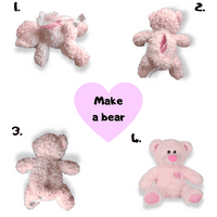 16 inch Pink Classic Teddy - DIY Teddy Bear Kit no-sew