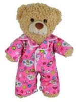 16 inch Pink Cute PJ Pyjamas - Teddy Bear Clothes