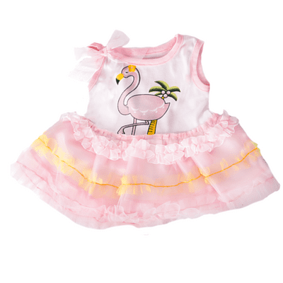16 inch Pink Flamingo Dress - Teddy Bear Clothes - SPECIAL PRICE