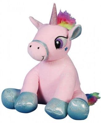 16 inch Pink Glitter Unicorn- DIY Teddy Bear Kit no-sew