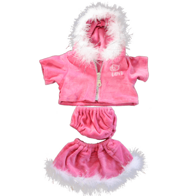16 inch Pink Love Winter Princess Outfit - Teddy Bear Clothes
