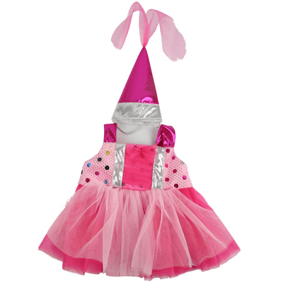 16 inch Pink Princess Dress with Hat - Teddy Bear Clothes