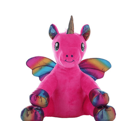 16 inch Pink Unicorn with Shiny Wings - DIY Teddy Bear Kit no-sew