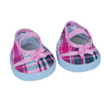 16 inch Plaid Shoes - Teddy Bear Clothes