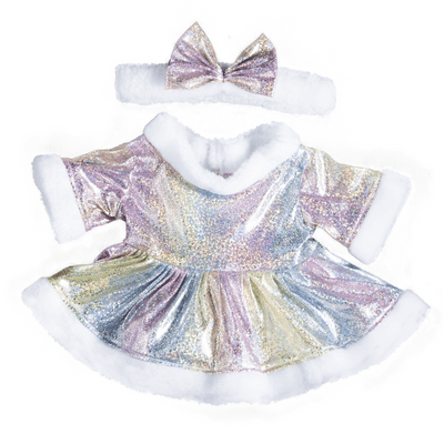 16 inch Princess Snow Dress - Teddy Bear Clothes
