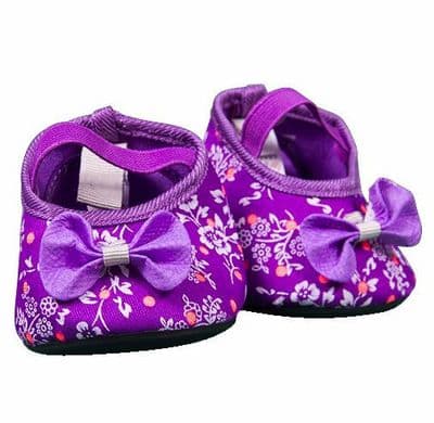 16 inch Purple/Hot Pink Dot High Heels - Teddy Bear Clothes