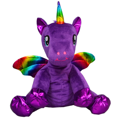 16 inch Purple Unicorn with Shiny Wings - DIY Teddy Bear Kit no-sew