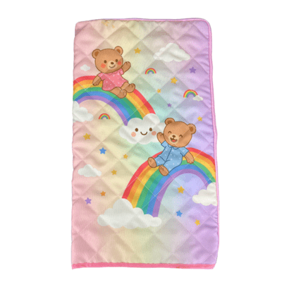 16 inch Rainbow Sleeping Bag - Teddy Bear Clothes