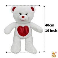 16 inch Raspberry the Red Heart Teddy - DIY Teddy Bear Kit no-sew