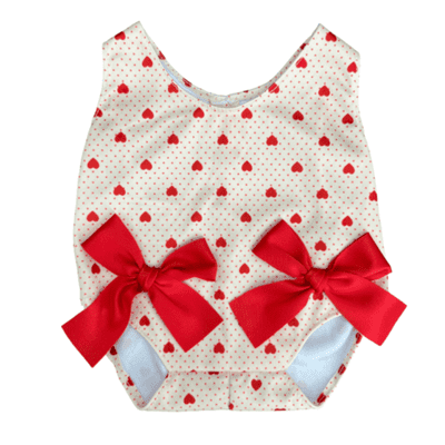16 inch Red Bow Swimsuit - Teddy Bear Clothes