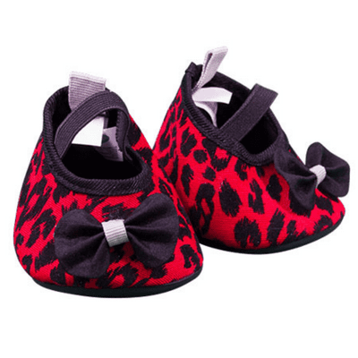 16 inch Red Leopard Print High Heel Shoes - Teddy Bear Clothes