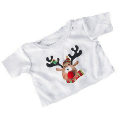 16 inch Rudolf Reindeer T-shirt - Teddy Bear Clothes