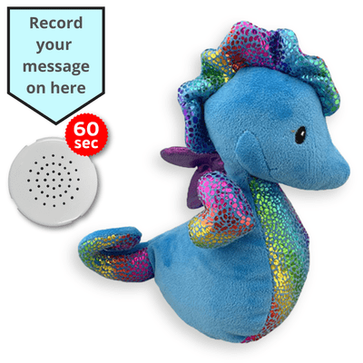 16 inch Seahorse - Voice Recording Teddy Bear