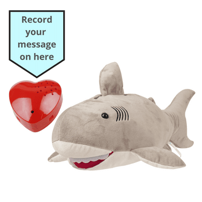 16 inch Shark - Voice Recording Teddy Bear