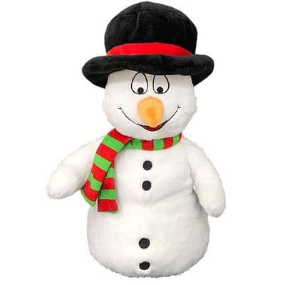 16 inch Snowman with black hat - DIY Teddy Bear Kit no-sew