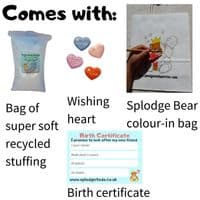 16 inch Squirrel - DIY Teddy Bear Kit no-sew