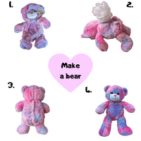 16 inch Strawberry the Purple Heart Teddy - DIY Teddy Bear Kit no-sew