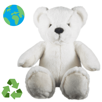 16 inch White Bear - Delux and Eco Friendly Build a Teddy Bear Kit