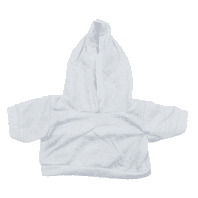 16 inch White Hoodie - Teddy Bear Clothes Accessories