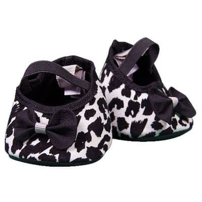 16 inch White Leopard Print High Heel Shoes - Teddy Bear Clothes