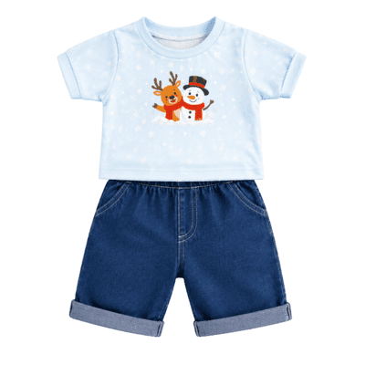 16 inch Winter Top & Jeans Outfit - Teddy Bear Clothes