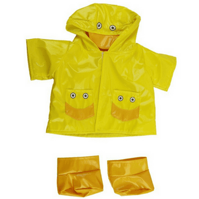 16 inch Yellow Duck Raincoat and Boots - Teddy Bear Clothes