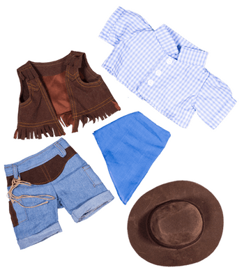 8 inch Blue Cowboy Outft - Teddy Bear Clothes