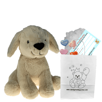 8 inch Brown Labrador NEW  - DIY Bear Kit no-sew