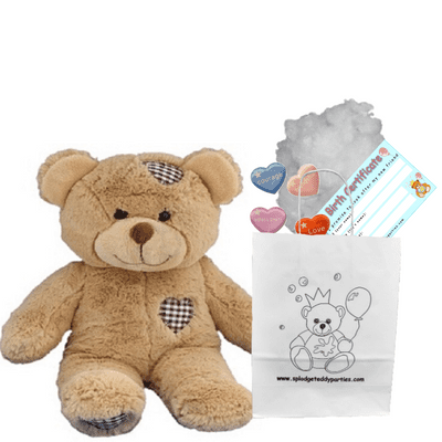 8 inch Brown Patch Bear - Bear Making Kit