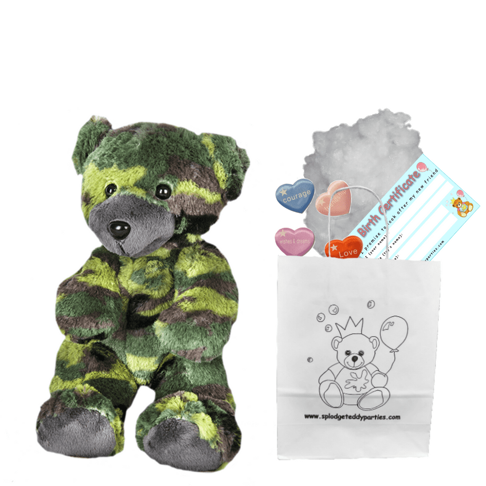 Camouflage shop teddy bear