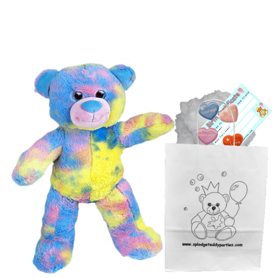 8 inch Cotton Candy Teddy Bear - DIY Bear Kit no-sew