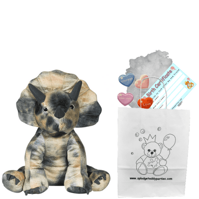 8 inch Dinosaur Triceratops - DIY Bear Kit no-sew