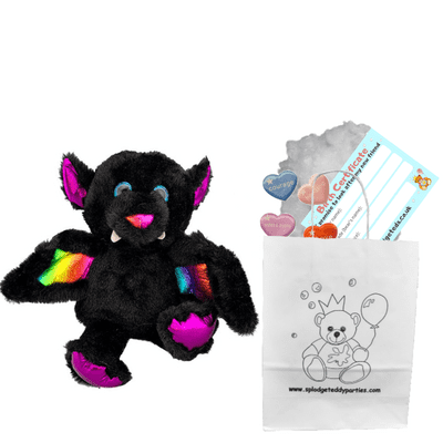 8 inch Fluffy Bat Monster - DIY Bear Kit no-sew