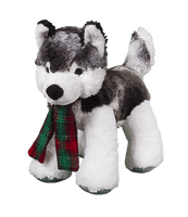 8 inch Husky with Scarf- DIY Bear Kit no-sew