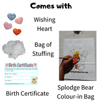 8 inch Husky with Scarf- DIY Bear Kit no-sew