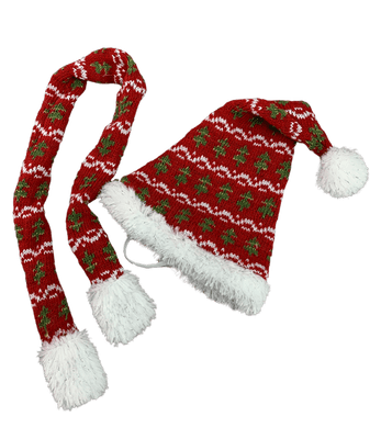 8 inch Knitwear Hat and Scarf Set - Teddy Bear Clothes