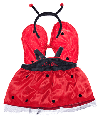 8 inch Ladybird Dress - Teddy Bear Clothes - CLEARANCE
