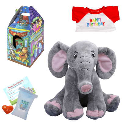8 inch Make a Bear Birthday Gift Kit - Elephant